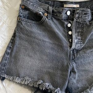 Levi Shorts. Size 29, multiple buttons. Medium/longerlength. Cute & comfy